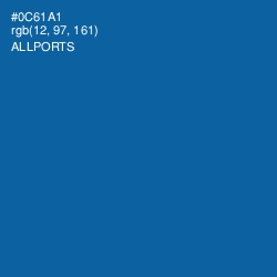 #0C61A1 - Allports Color Image