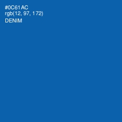 #0C61AC - Denim Color Image