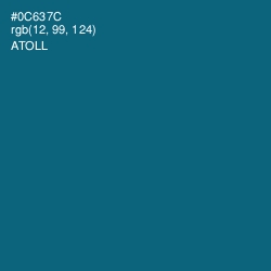 #0C637C - Atoll Color Image