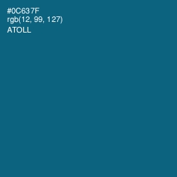 #0C637F - Atoll Color Image