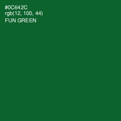 #0C642C - Fun Green Color Image