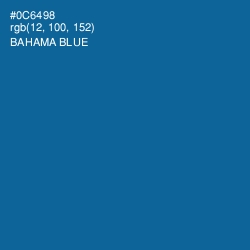 #0C6498 - Bahama Blue Color Image