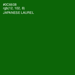 #0C6608 - Japanese Laurel Color Image