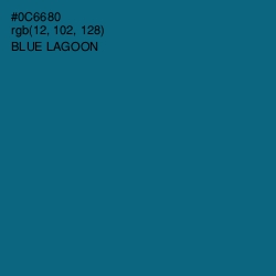 #0C6680 - Blue Lagoon Color Image