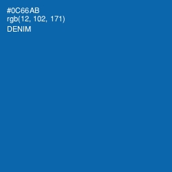 #0C66AB - Denim Color Image