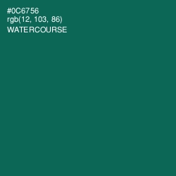 #0C6756 - Watercourse Color Image