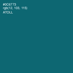 #0C6773 - Atoll Color Image