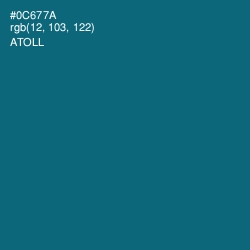 #0C677A - Atoll Color Image
