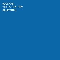 #0C67A8 - Allports Color Image