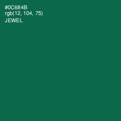 #0C684B - Jewel Color Image