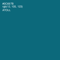 #0C697B - Atoll Color Image