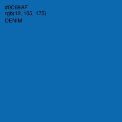 #0C69AF - Denim Color Image