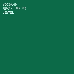 #0C6A49 - Jewel Color Image