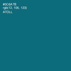 #0C6A7B - Atoll Color Image