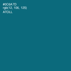 #0C6A7D - Atoll Color Image