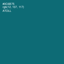 #0C6B75 - Atoll Color Image