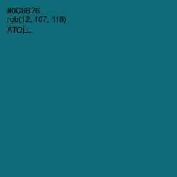 #0C6B76 - Atoll Color Image