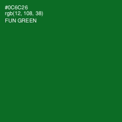 #0C6C26 - Fun Green Color Image