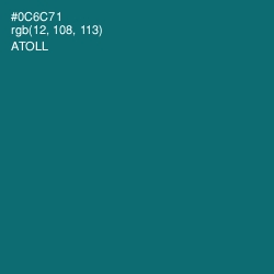 #0C6C71 - Atoll Color Image