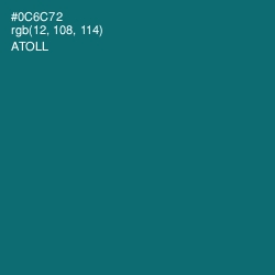 #0C6C72 - Atoll Color Image