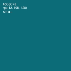 #0C6C78 - Atoll Color Image