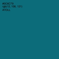 #0C6C79 - Atoll Color Image