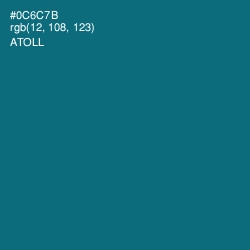 #0C6C7B - Atoll Color Image