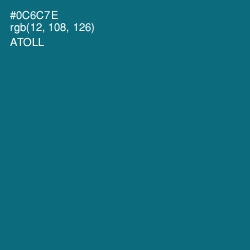 #0C6C7E - Atoll Color Image