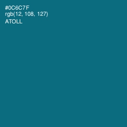 #0C6C7F - Atoll Color Image