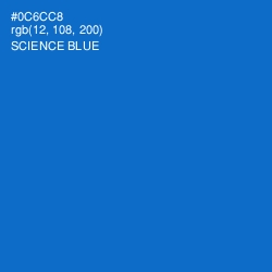#0C6CC8 - Science Blue Color Image