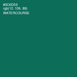 #0C6D59 - Watercourse Color Image