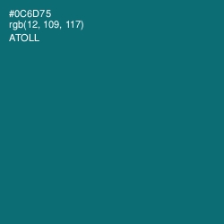 #0C6D75 - Atoll Color Image