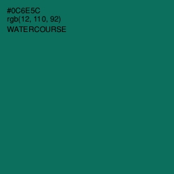 #0C6E5C - Watercourse Color Image