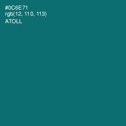 #0C6E71 - Atoll Color Image