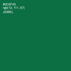 #0C6F43 - Jewel Color Image