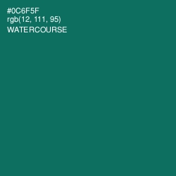#0C6F5F - Watercourse Color Image