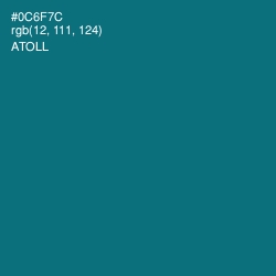 #0C6F7C - Atoll Color Image
