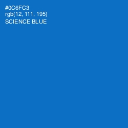 #0C6FC3 - Science Blue Color Image