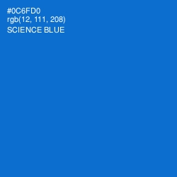 #0C6FD0 - Science Blue Color Image