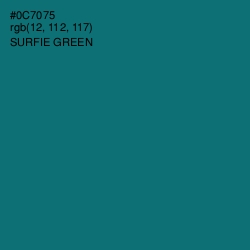 #0C7075 - Surfie Green Color Image