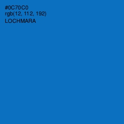 #0C70C0 - Lochmara Color Image