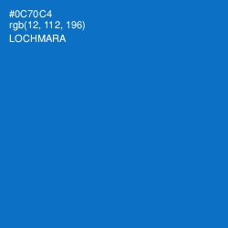 #0C70C4 - Lochmara Color Image