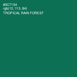 #0C7154 - Tropical Rain Forest Color Image