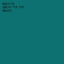 #0C7170 - Surfie Green Color Image