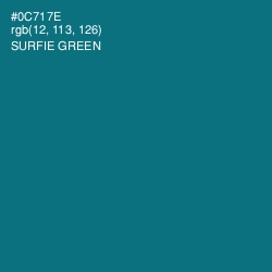 #0C717E - Surfie Green Color Image