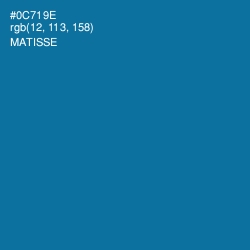 #0C719E - Matisse Color Image