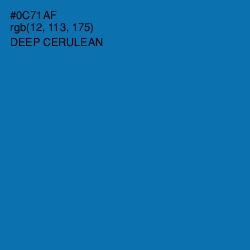 #0C71AF - Deep Cerulean Color Image