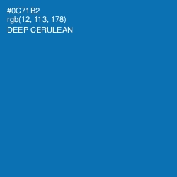 #0C71B2 - Deep Cerulean Color Image