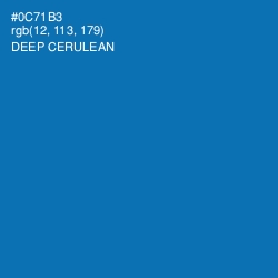 #0C71B3 - Deep Cerulean Color Image