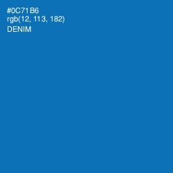 #0C71B6 - Denim Color Image